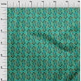 thumbnail image 2 of oneOone Cotton Flex Fabric Leaves & Floral Block Print Sewing Fabric BTY 40 Inch Wide, 2 of 4