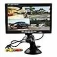 thumbnail image 3 of Hikity 7 Inch Vehicle Backup Camera Monitor only, Quad Split HD LCD Display Screen, Car Monitor for SUV Van RV Truck, V1/V2/V3/V4 Video Input, 9V/36V + Headrest Mounting Bracket & Dash Stand, 3 of 4