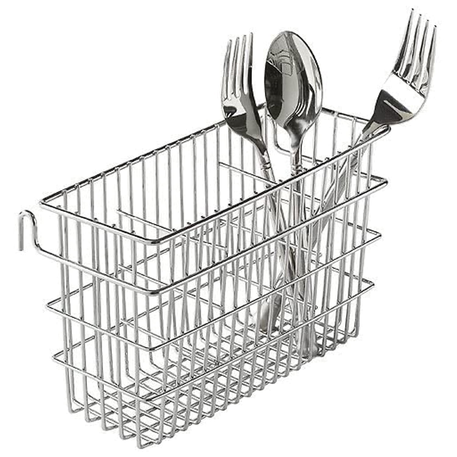 Better Houseware Cutlery Holder (Chrome), 1431/CRPT