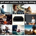 thumbnail image 7 of Plus Size Gel Seat Cushion for Long Sitting, Extra Large and Thick, Seat Cushion for Back, Sciatica, Hip, Tailbone Pain Relief, Used for The Office, Wheelchair, Car, Recliner, Stadium, Kayka.(Black), 7 of 7