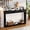Black, variant on S-HOME 70.1 Inch Black Wavy-Patterned Wooden Side Table with Storage Drawers Ideal for Hallways and Behind Sofas,Walnut