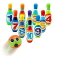 thumbnail image 1 of tredstone 8 pcs PU Bowling Pins Number Bowling Pins Kids Educational Toy Fun Family Game, 1 of 9