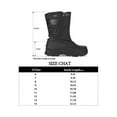 thumbnail image 4 of Bocca Men's Waterproof Winter Boots Black Nylon Mid Calf Insulated Snow Boots 10M, 4 of 7