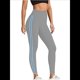 thumbnail image 3 of de Compresión para Control de Abdomen para Mujer, Pantalones de Yoga para Correr y Hacer Ejercicio con Cintura Alta. Azul Gris L, 3 of 8