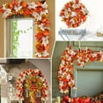 thumbnail image 7 of Lush 36-Head Maple Leaf Garland – Bright Orange, Red & Yellow Faux Fall Leaves for Indoor & Outdoor Decoration, 7 of 7