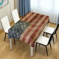 thumbnail image 7 of Coolnut Vintage American Flag Rectangle Tablecloth Spill-Proof Polyester Table Cloth Table Cover for Kitchen Dining Picnic Holiday Party Decoration,60"x90", 7 of 7