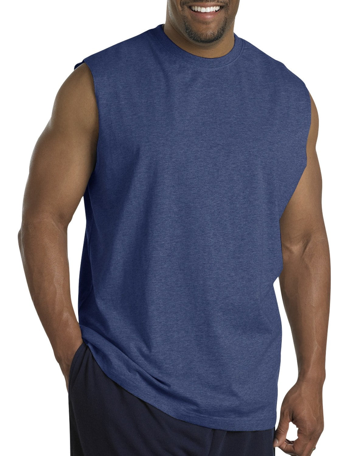 Harbor Bay by DXL Big and Tall Men's Moisture-Wicking Muscle T-Shirt ...