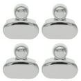 thumbnail image 2 of Zcyifa Zinc Alloy Mirror Clips 4Pcs Punch Free Glass Fixing Clamps Zinc Alloy Wall Mirror Clips for Home Silver, 2 of 10