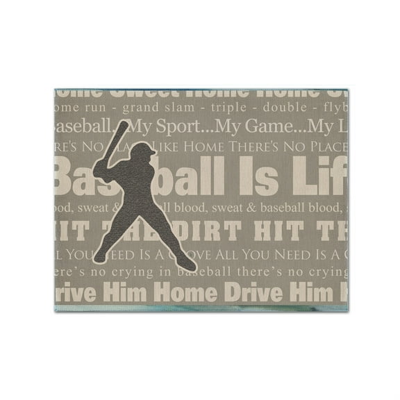 Carolines Treasures SB3078PLMT Baseball Is Life Fabric Placemat, Multicolor