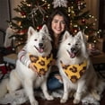 thumbnail image 4 of Dog Bandana 2 Pack,Yellow and Black Of Leopard Print Bandanas for Dogs,Cat Bandana,Small/ Large Dog Bandana 2 Size,Dog Bandanas Girl Boy, 4 of 5