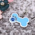 thumbnail image 3 of Etiquetas de identificación de mascotas personalizadas Hundemarken Legierung Katzenmarken Hundeknochen geformte etiquetas blancas Charm Charm Identifikationsanhänger (Blau), 3 of 5