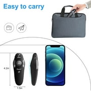 Wireless Presentation Clicker for PowerPoint Presentations, USB Dongle Wireless Presenter Remote with Laser Pointer Slide Clickers for Mac/Windows/Linux, Computer/Laptop, Google Slide/PPT/Keynote
