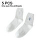 thumbnail image 2 of Calcetines finos de algodón para mujer, media pantorrilla, 5 pares, calcetines de verano, calcetines casuales, 2 of 6