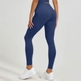 thumbnail image 3 of MXUIKV Leggings Pants with Pockets for Women Tight Fitted Stretchy High Waist Yoga Workout Trousers(3X-Large,Navy), 3 of 6