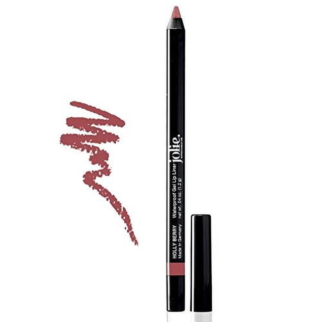 Jolie Cosmetics Delineador de labios en gel resistente al agua, súper suave y de larga duración (Holly Berry)
