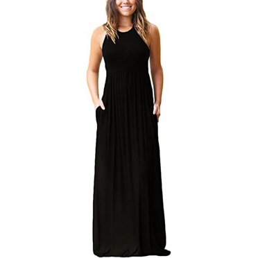 Robe Longue Décontractée Sans Manches d'Été pour Femmes