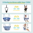 thumbnail image 6 of Slevoo 2-in-1 Baby Jumper and Swing Set with Portable Quick Foldable Stand, Easy Setup, Adjustable Strap, Soft Padded Seat, Black, 6 of 8