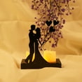 thumbnail image 3 of Candelabro para boda, candelabro de hierro, candelabro romántico para aniversario, candelabro elegante y moderno, 3 of 12