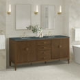 thumbnail image 5 of James Martin Vanities 485-V72-BW-3PBL Myrrin 72" Double Basin Wood Vanity Set - White, 5 of 7