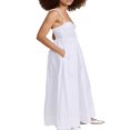 thumbnail image 3 of PENGXIANG une-Ligne Robe avec Poches Femmes Midi Robe avec Cravate Bretelles Spaghetti pour un Look d'Été Élégant, 3 of 5
