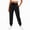 Black, variant on Stichou Cargo Joggers for Women High Waisted Scrub Joggers Draswstring Elastic Waist Stretchy Scrub Pants with Zip Pockets Black M
