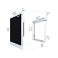 thumbnail image 3 of Elecsung 22" Smart White Waterproof Bathroom TV with WiFi & ATSC Tuner, IP66 LED Shower Television, Wall Mount Smart TV, 3 of 8