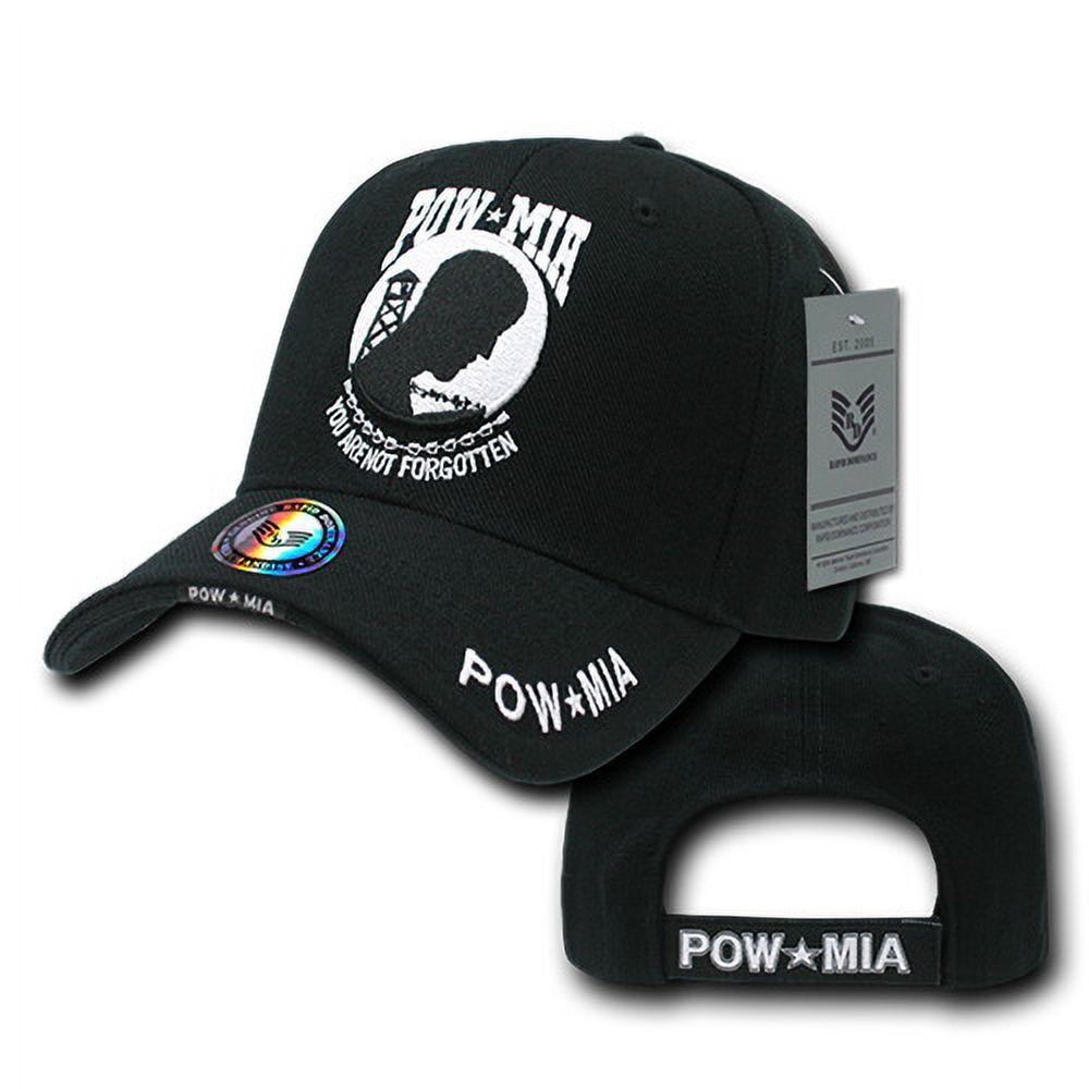 Rapid Dominance RD-POWMIA Deluxe Military Baseball Caps- Pow Star Mia- Black - image 2 of 2