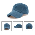 thumbnail image 3 of SuTry Women’s Sherpa Fleece Baseball Cap Adjustable Winter Warm Hat Thickened Windproof Outdoor for Women Cold Weather Daily Casual Baseball Cap, 3 of 3