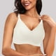 thumbnail image 2 of Sujetador sin aros y sin costuras con relleno y escote festoneado para mujer: bralette suave y cómodo sin aros, cobertura total, informal y sexy, 2 of 6