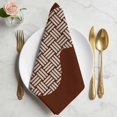 thumbnail image 2 of Red Brown Gourd Cloth Napkins, Modern Abstract Art Geometric Washable and Reusable Dinner Napkins Set of 4, Table Napkin for Kitchen Party Birthday Wedding Hotel Housewarming 20"x20", 2 of 9
