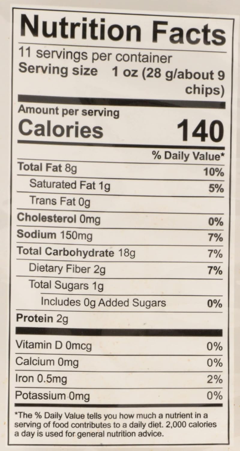 Pack of 6, Old Florida Gourmet Original Tortilla Chips 11 oz