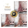 thumbnail image 4 of Árbol Navidad Pino Navideño Ramas Métalicas 1.90m Esquimal Color Oro Rosa, 4 of 7