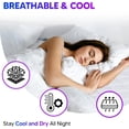 thumbnail image 5 of Premium King Size Waterproof Mattress Protector, Quilted Breathable Mattress Topper and Cover with Deep Pocket Stretches up to 16 Inches Fitted Smooth Soft Noiseless Machine Washable (White), 5 of 8