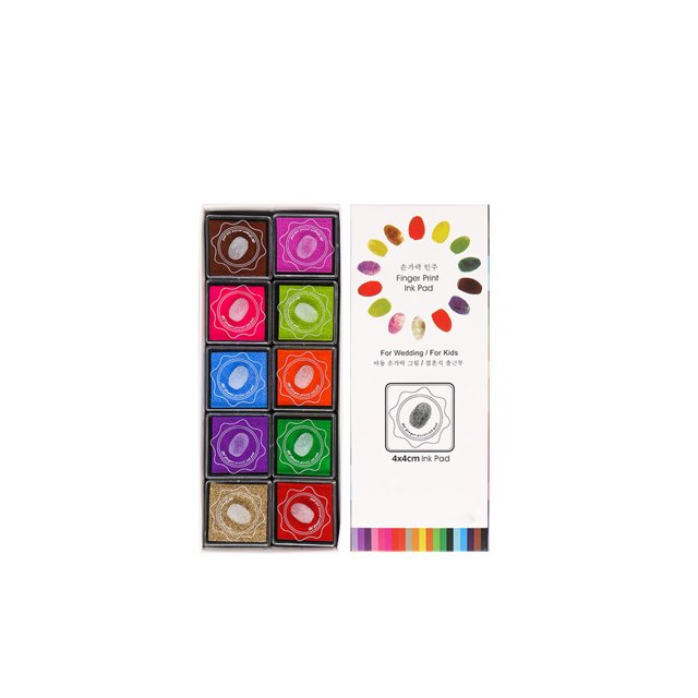 4 Pcs Sponge Finger Painting Kit, Art Supplies for Even Paint Distribution, Easy to Clean Water-Based Ink, Creative Drawing Tools Set