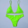 thumbnail image 4 of Bikini Set for Women Two Piece Swimsuit U Wire Cutout High Waisted Textured Swimwear Tummy Control Bathing Suit Beach Vacation, 4 of 7