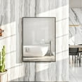 thumbnail image 5 of EVIVA Black 24X30 Inch Modern Framed Bathroom Mirror, 5 of 10