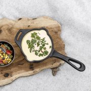 Petromax Cast Iron Saucepan with Pour Spouts, Sauce Pot for Kitchen or Camping, Pre-Seasoned Cookware Conducts Heat Evenly, 16.9 oz