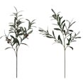 thumbnail image 4 of Ramas de olivo artificiales, 4 ramas, tallos de plantas de olivo realistas sin frutas para decoración del hogar, 4 of 5