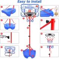 thumbnail image 6 of Kids Basketball Hoop, Adjustable Toddler Basketball Hoop Toy for Kids Indoor Outdoor Mini Portable Basketball Goals, Sport Game Gifts for Age 3 4 5 6 7 8 9 Boys Girls, 6 of 7
