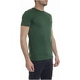 thumbnail image 3 of Lacoste Mens Crew Neck Pima Cotton Jersey T-shirt Green TH6709 132, 3 of 4