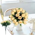 thumbnail image 2 of HuiXinOu 18-Head Artificial Rose Bouquet, Faux Silk Flower Arrangement, Suitable for Wedding Centerpieces, Home Table Decor and Office Parties, Elegant and Lifelike, 2 of 6