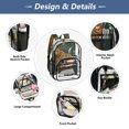 thumbnail image 5 of Ttyddzy Clear Backpack Heavy Duty PVC Transparent Backpack for College Workplace, Brown Bear, 5 of 8