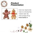 thumbnail image 5 of 12pcs Gingerbread Man Ornaments, Lovely Interesting Gingerbread Man Hanging Decors, 5 of 5
