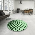 thumbnail image 4 of Ahgly Company Machine Washable Indoor Square Transitional Deep Emerald Green Area Rugs, 7' Square, 4 of 7