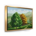 thumbnail image 3 of VIbrant Trees With Country Scenery 20 in x 12 in Framed Painting Canvas Art Print, by Designart, 3 of 5