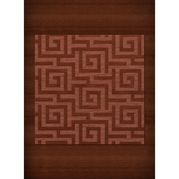 Dalyn Dover Area Rug DV13 Dv13 Coral Squares Maze 8' x 8' Square