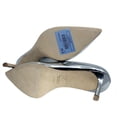 thumbnail image 4 of Giuseppe Zanotti Women's Leather Pointed Toe Pump Heels Silver, 4 of 5
