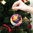 thumbnail image 6 of Funny Christmas Ornament,Funny Christmas Ornament,,Xmas Round Ceramic Pendant, 6 of 6