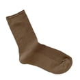 thumbnail image 2 of Opvise Womens Socks 1 Pair Ribbed Mid-tube Elastic Women Socks Simple Casual Solid Color Sports Socks Camel, 2 of 8