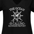 thumbnail image 4 of Inktastic Kennebunkport Maine Women's Plus Size V-Neck T-Shirt, 4 of 5